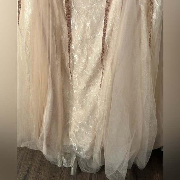 NWT Fancy dress prom dress wedding guest dress size 14 elegant dress sparkles - Picture 13 of 16